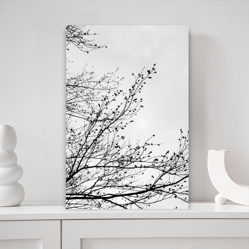 Winter Silhouettes 7 Abstract Contemporary Bird Landscape Nature Wall Art Print