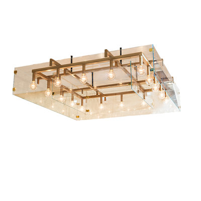 90" Square Hatley 16 Light Chandelier
