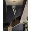 Lustre géométrique unique à 15 lumières avec accents de cristal-1851124916