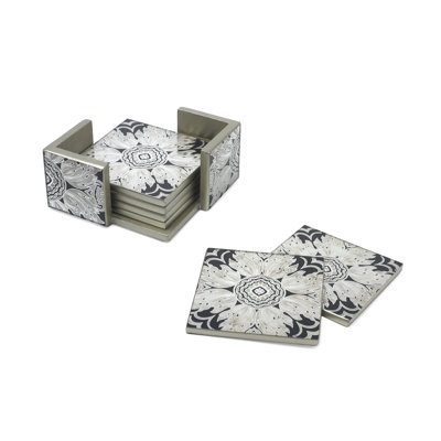 Hand Painted Coasters in Floral