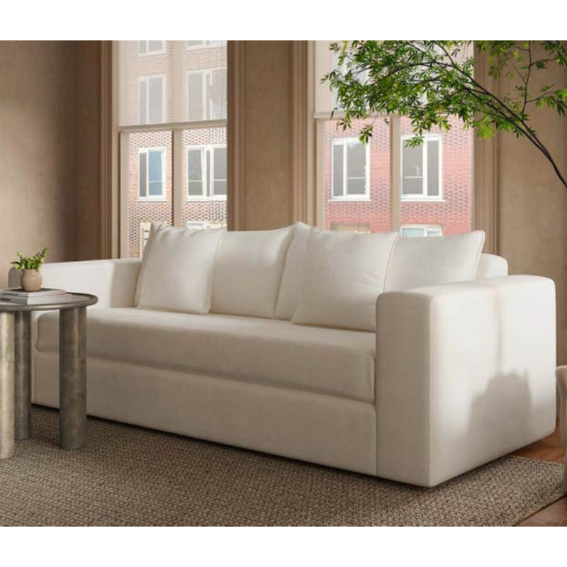 Kiran Sleeper Sofa, Charcoal Velvet