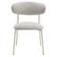 Chaise d'appoint Kalam en gris et beige (ensemble de 2)