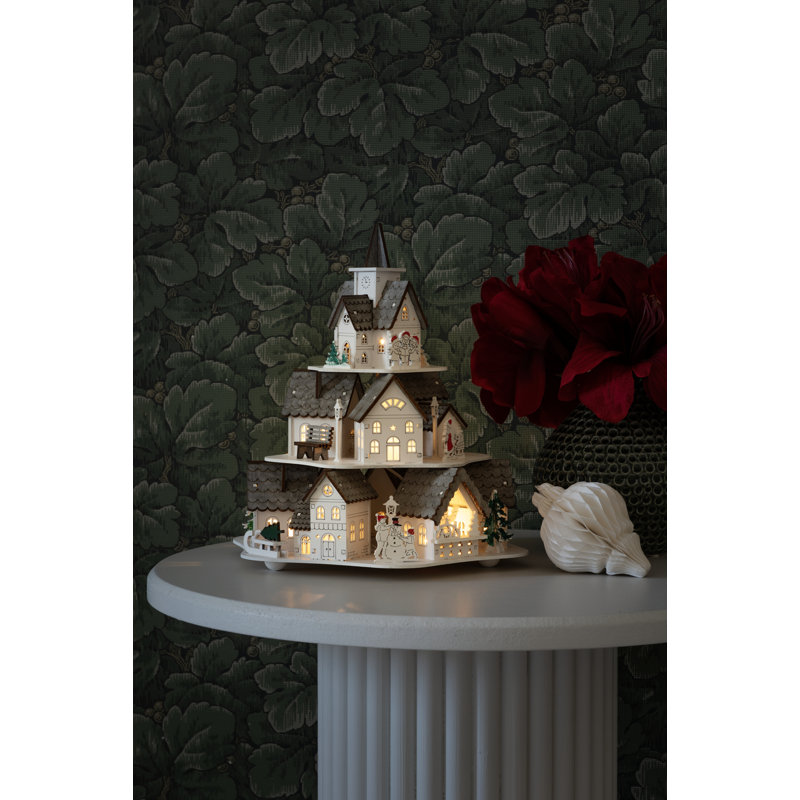 Village Scene 27.5cm LED Figurine