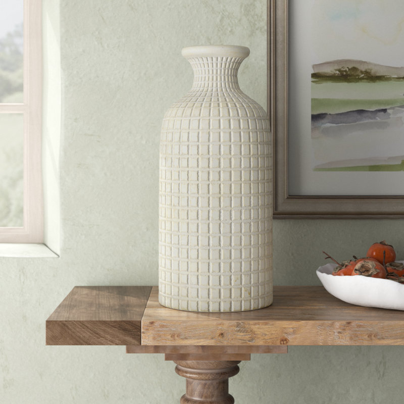 Almeria Terracotta Table Vase, 22.6" H x 9.9" W x 10.05" D