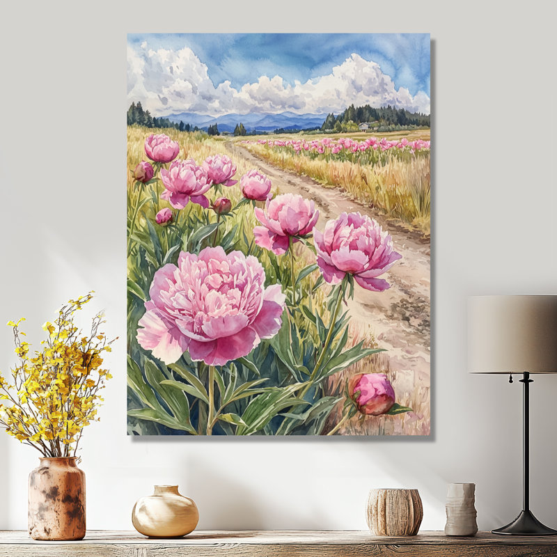 Bryner - impression sur toile florale, Toile tendue, Ne s’applique pas, H 20 po x l 12 po