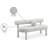 Boucle Upholstered Bench-80798294