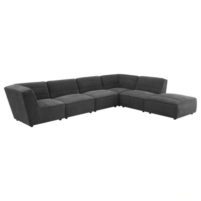 Vincent Dark Charcoal 6-piece Modular Sectional