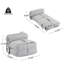 Fauteuil à billes d'intérieur pliable, gris clair