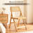 Rattan Folding Chairs, Modern Mid Century Dining Chairs-977593580-977593581