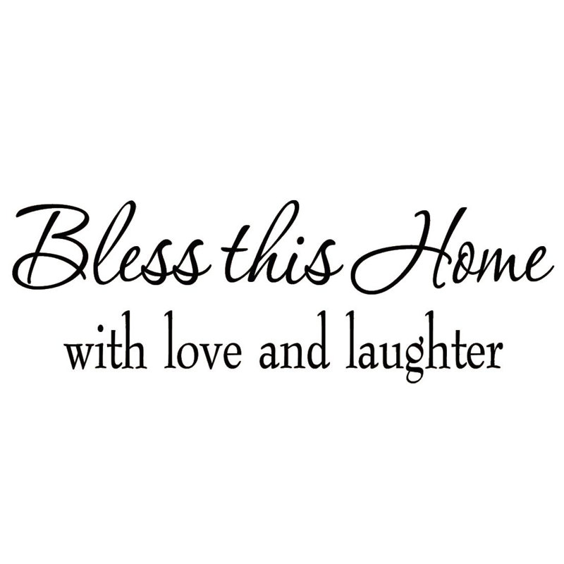 Text & Numbers Wall Decal, Black