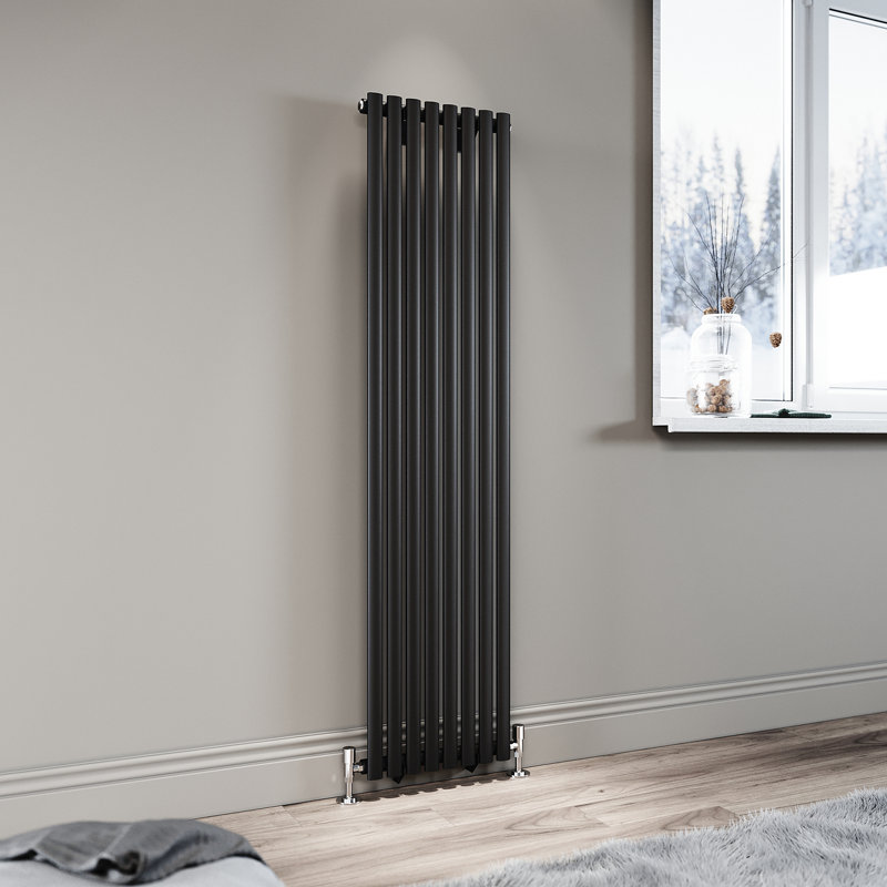 Blau Horizontal Designer Radiator, 160cm H x 45.7cm W x 9cm D