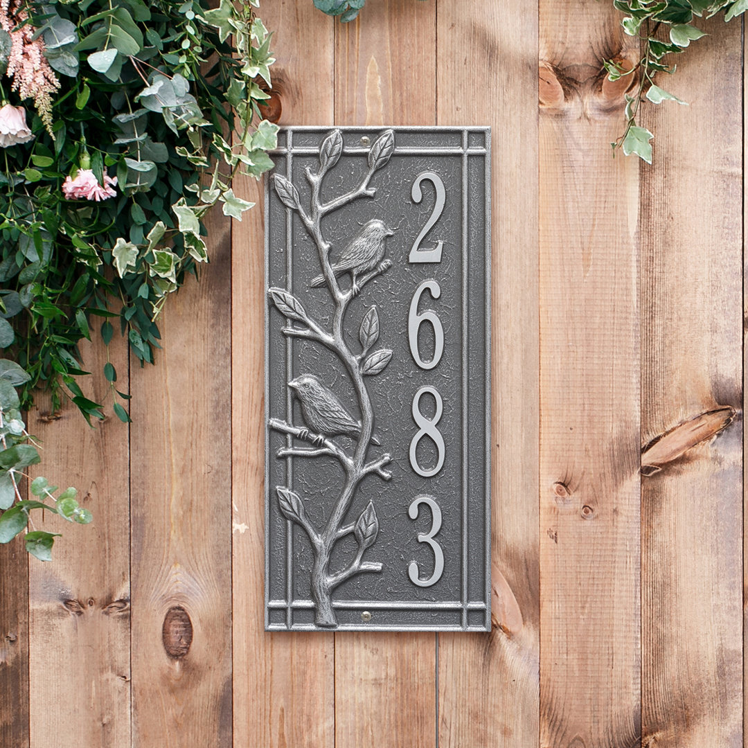 Woodridge Personalized Standard 1-Line Wall Address Plaque Whitehall Products Plaque 