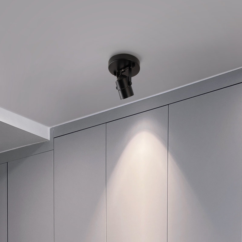 Black Ceiling Spotlight Bulb Replaceable LED Spot Lights 8W GU10 Bulb 3000K 90 CRI 38° Beam Angle