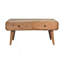 Table basse en bois Sonata, 4 tiroirs, brun clair-247929010