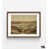 Cadre photo brun simple avec passe-partout