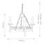 Cochere 3 - Light Waggon Wheel Chandelier