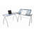 Courson L-Shaped Glass Top Drafting Table-11944948