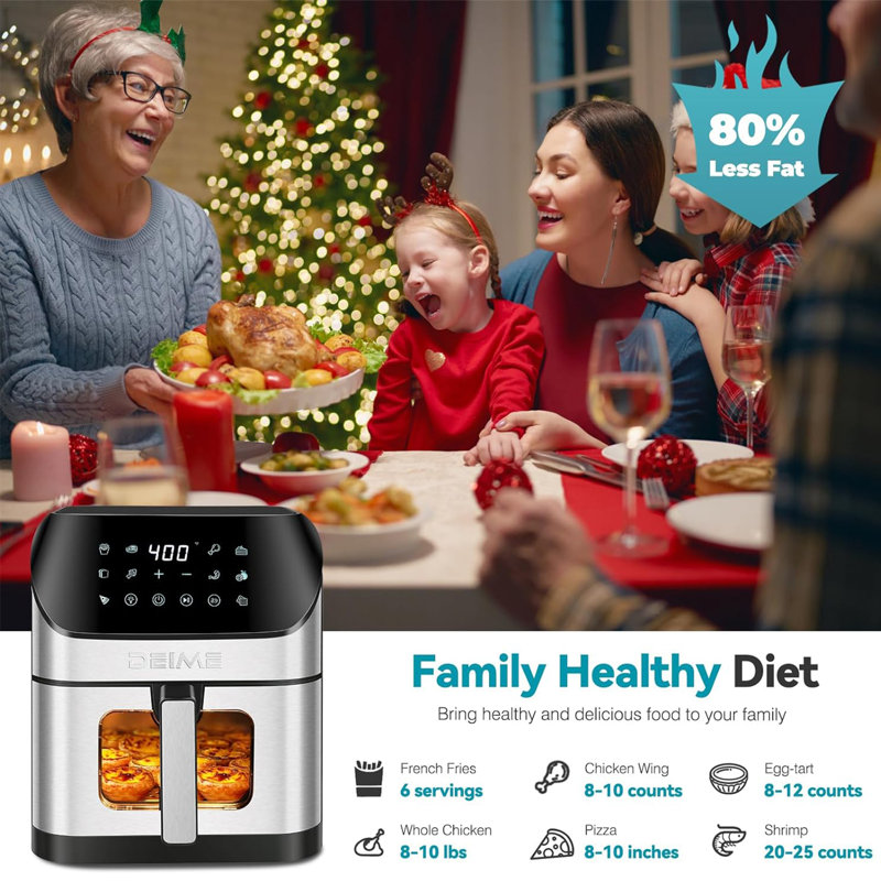 EVGTTI 6.2 Quarts Air Fryer