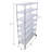 7 Tier Metal Shelf Wire Shelving Unit, 2450Lbs Heavy Duty Adjustable Storage Rack With Wheels & Shelf Liners For Closet Kitchen Garage Basement Commercial Shelving  81.5" H X 48" L X 18" D Chrome-1494860702