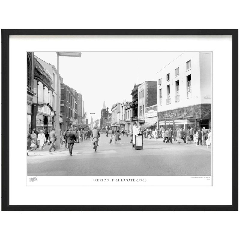 Preston, Fishergate C1960 - Single Picture Frame Print, 40cm H x 50cm W x 2.3cm D