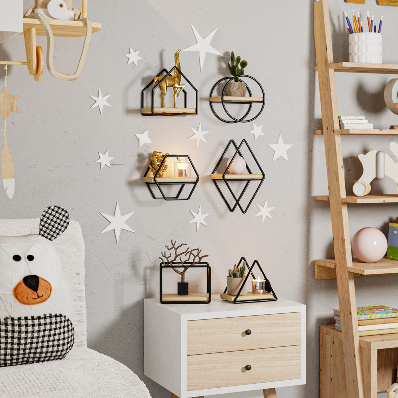 Whitham 6 Piece Solid Wood Floating Shelf