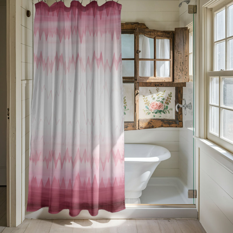 Pink Drift - Premium Shower Curtain, 74"H x 71"W