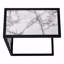 Accent Table, C-Shaped, End, Side, Snack, Laminate, Metal, Contemporary, Modern