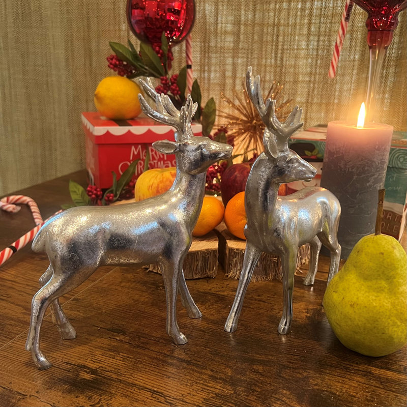 Figurines de renne rustique, 8,75 pouces