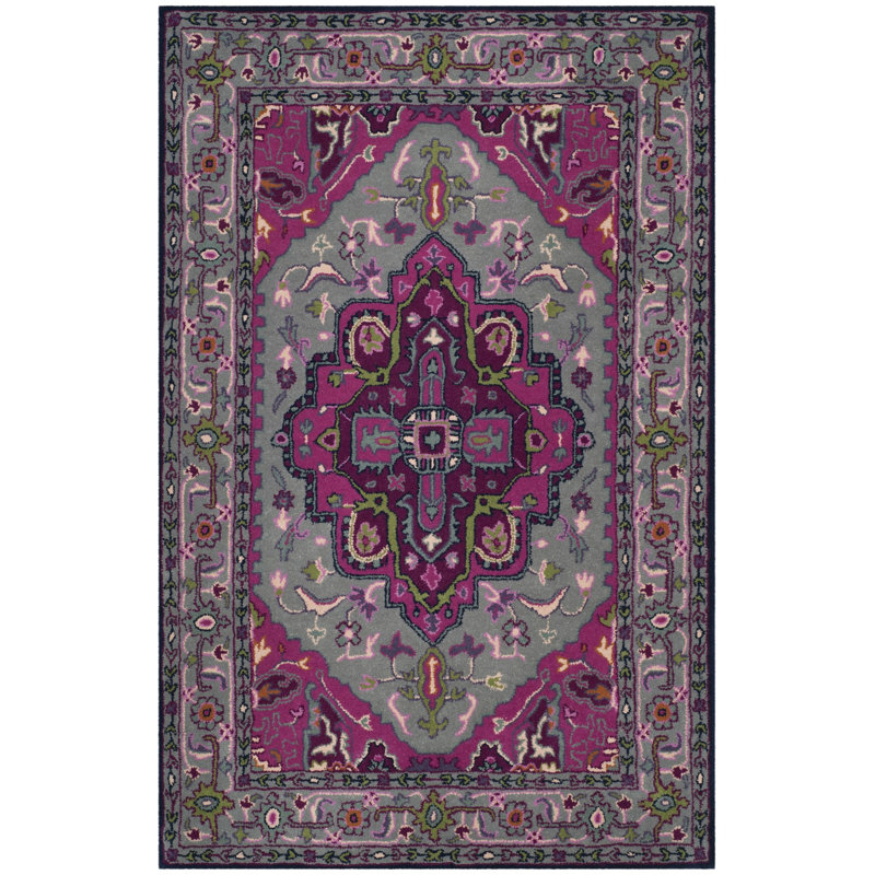 Blokzijl Hand Tufted Wool Oriental Rug, Rectangle 3' x 5'