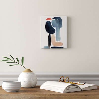 " Navy Blue Minimal Figure "