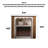 French retro electric fireplace mantel with simulated flames