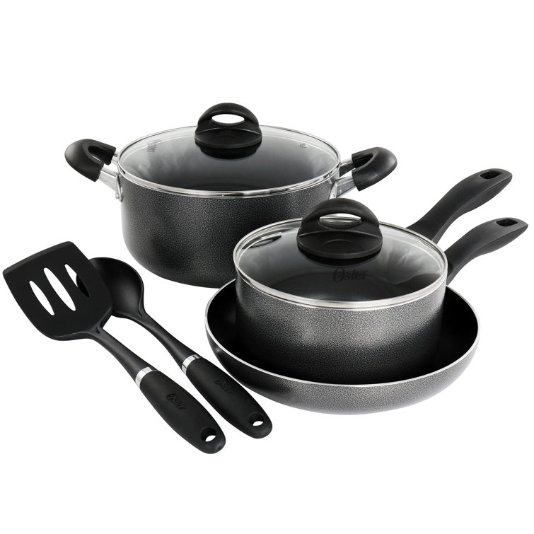 dishwasher safe aluminum nonstick cookware set from wayfair