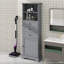 Grande armoire de rangement avec 3 tiroirs et tablettes réglables, panneau de fibres à densité moyenne peint, convenant à la salle de bain, au bureau, à l’intérieur et à l’intérieur-226478885