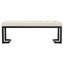 Banc d'appoint rembourré Vanilla Boucle
