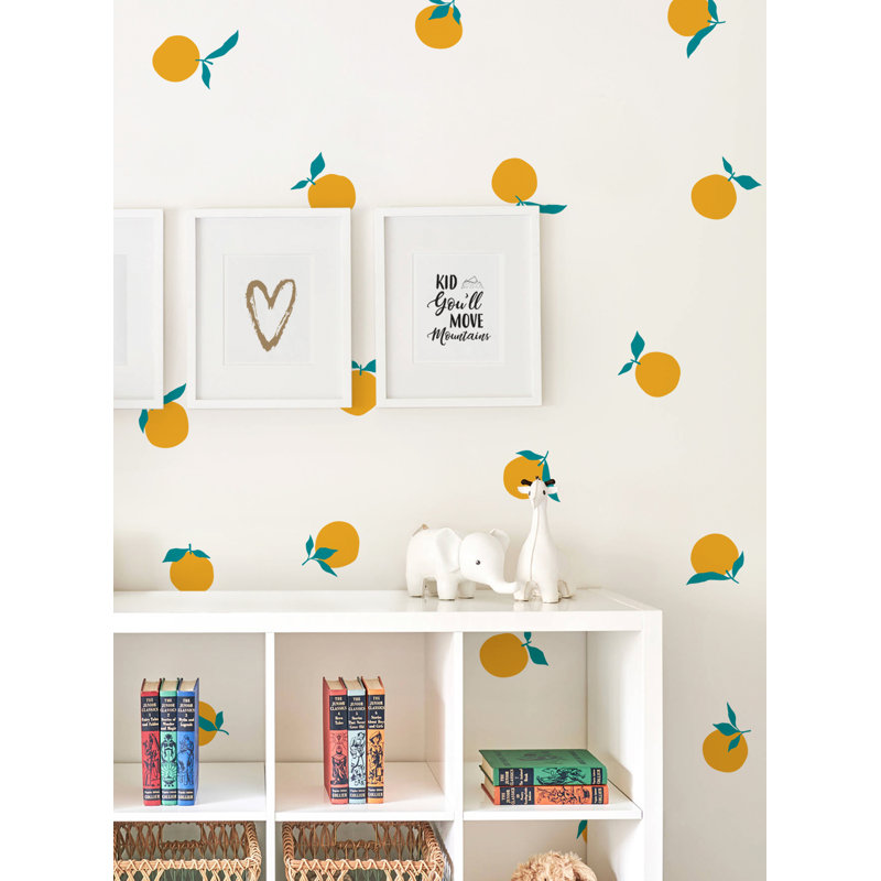 Adhésif décoratif orange, Jaune