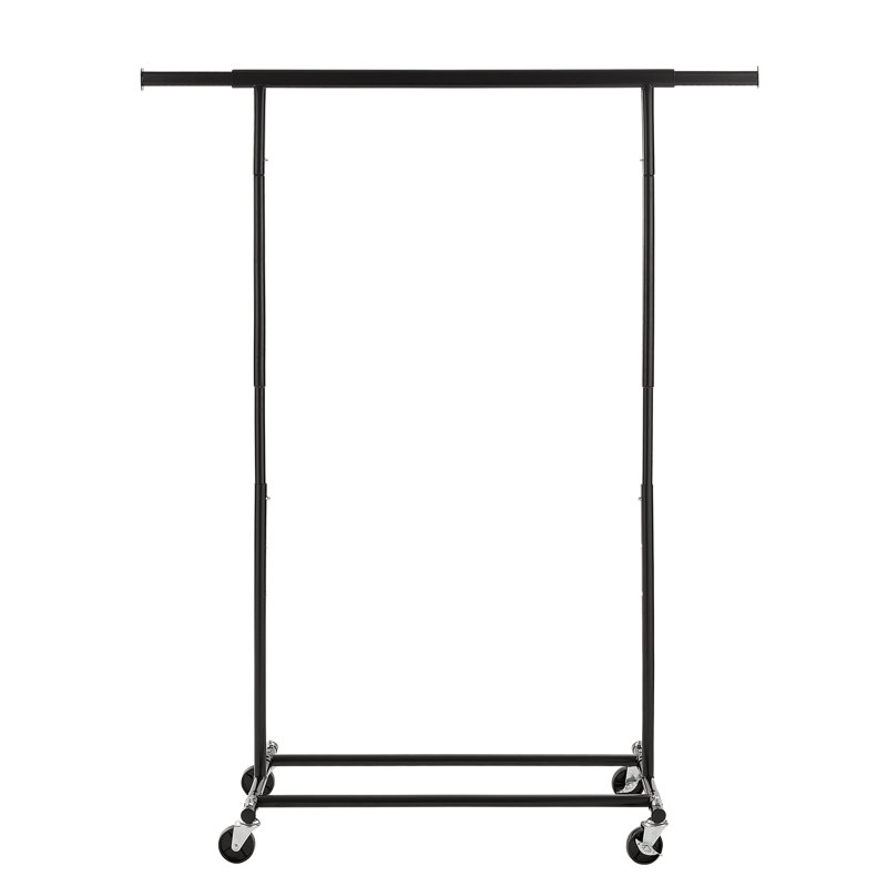 Clothes Rail Adjustable Height & Width, Black