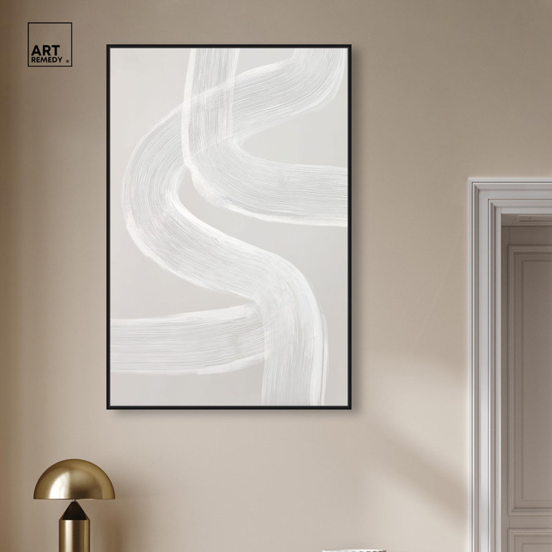 «Spontane Flow III», reproduction d'art sur toile par Art Remedy, H 16 po x l 11 po, Structure noire