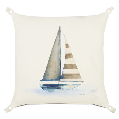 Maritime Linen Throw Pillow