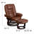 Shebeen Faux Leather Swivel Recliner-125065192