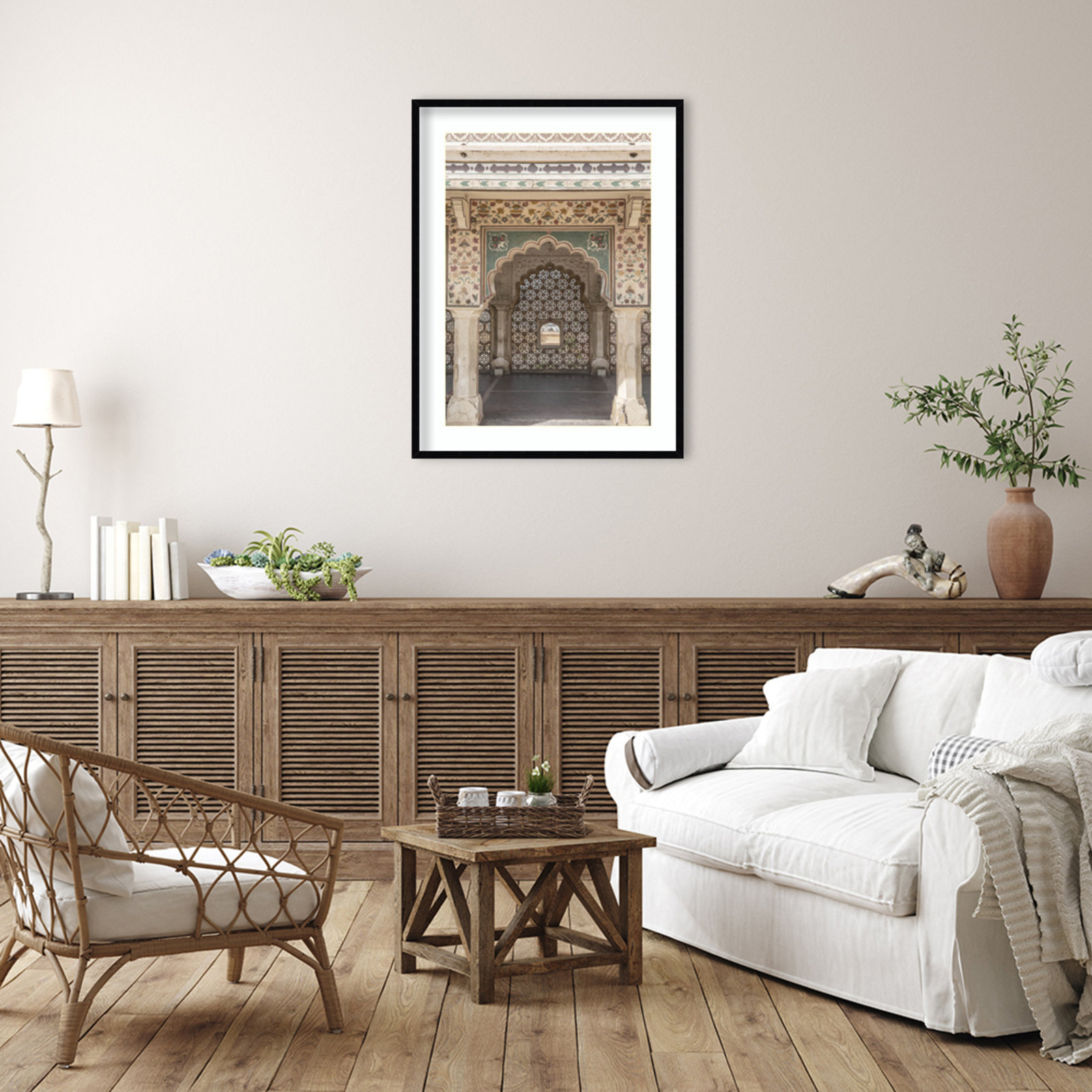 Daisey "Desert Palace" Print, Black, 41" H x 31" W