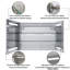 Silver Aluminum Recessed/Surface Mount Lighted Medicine Cabinet With Mirror And Dimming-710103007