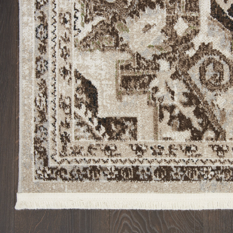 Tapis traditionnel Moka Merry Farmhouse, Rectangle 2 pi 2 po x 3 pi 9 po