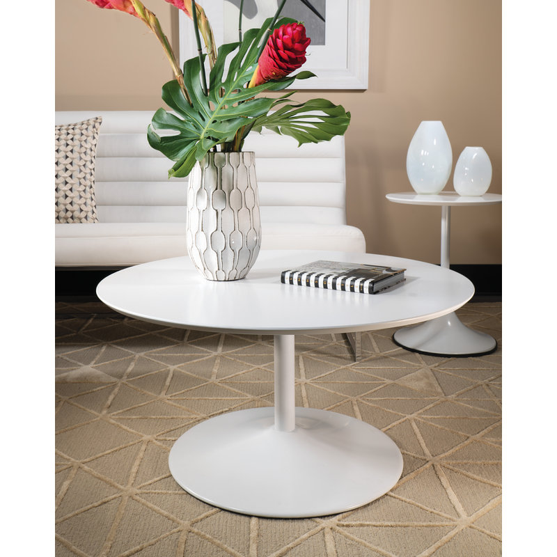 Ensemble de tables basses 2 pièces Mielke, Blanc