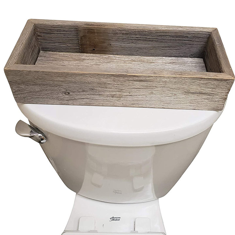 Boîte décorative Cuvier, Gris / Blanc, H 15,9 po x l 6,5 po x P 4,1 po
