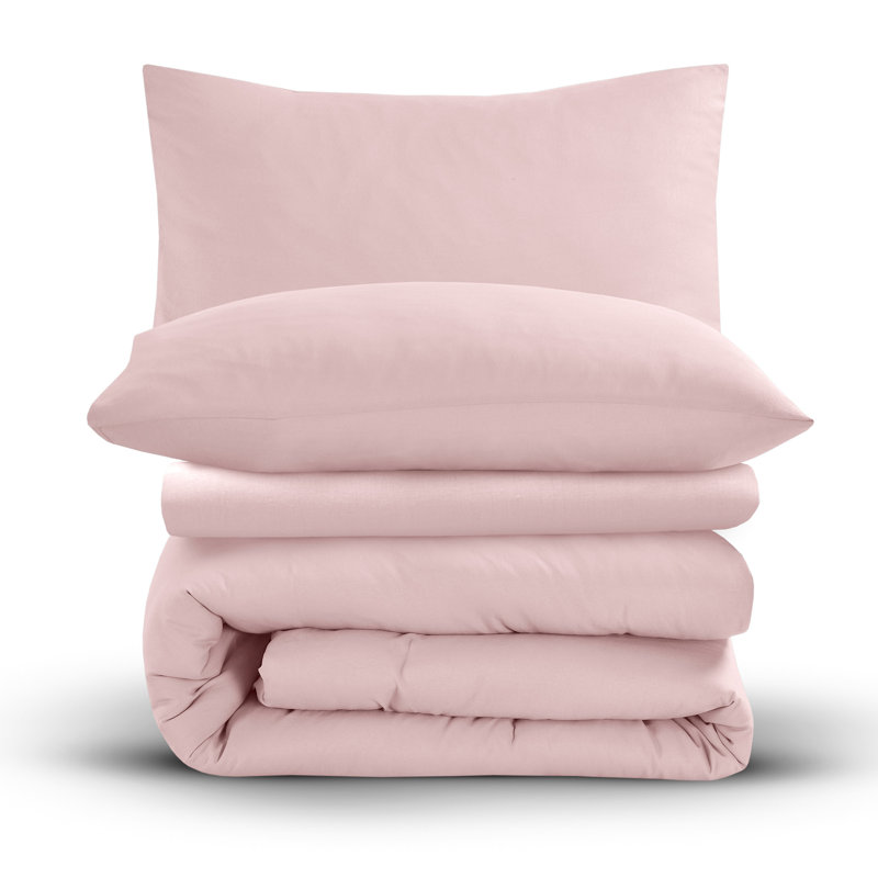 Oddveig Microfiber Duvet Cover, Superking Duvet Cover Set, Grey