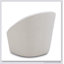 Chaise d'appoint en tissu blanc cassé
