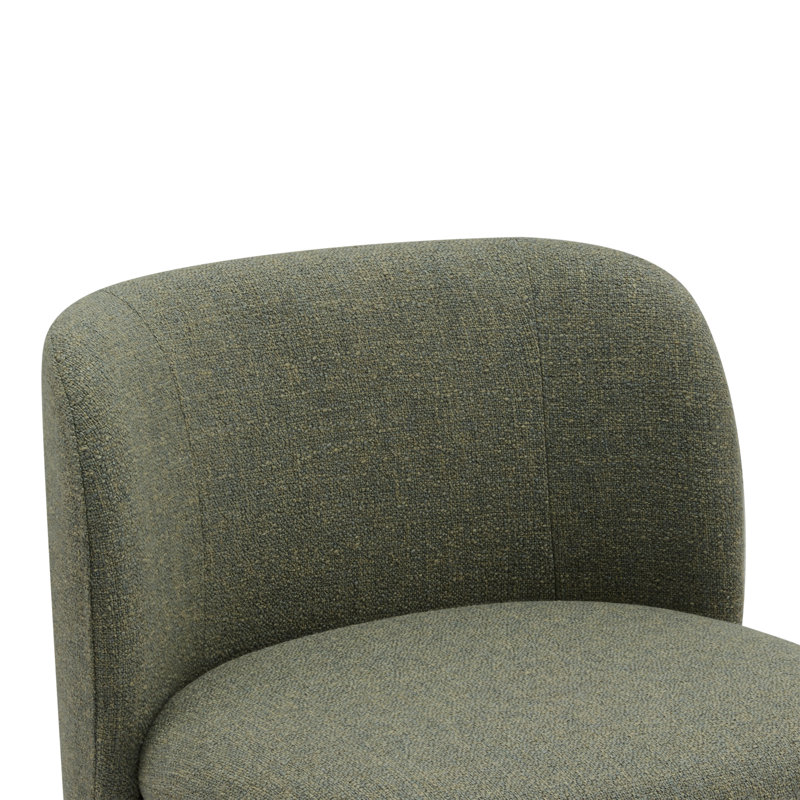 Ensemble de 2 tabourets pivotants rembourrés Chilmark, Tweed chanvre Nathan