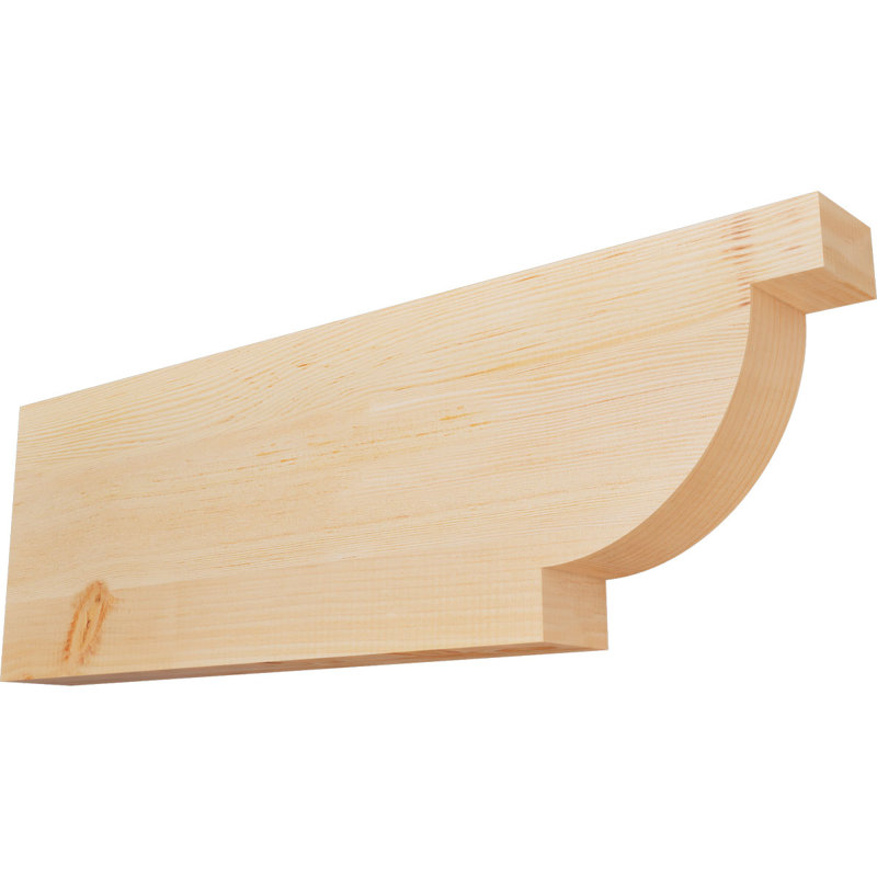 Queue Alpine, Sapin de Douglas, H 12 po x l 36 po x P 3,5 po