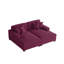 Oversized Upholstered Corduroy Sleeper Sofa Bed Lounge Sofa With Armrests & Throw Pillows-359410234