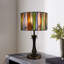 Lampe de chevet Tiffany avec abat-jour tambour coloré Tiffany